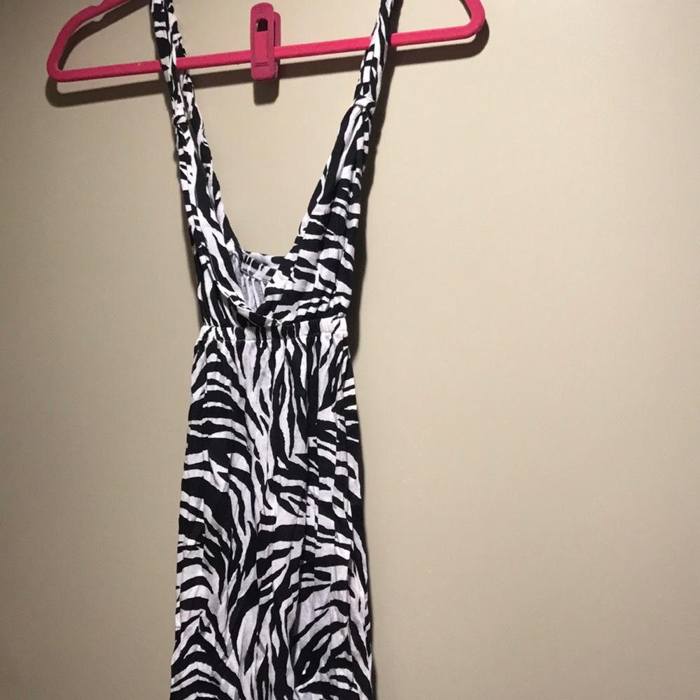 Zebra swim cover up